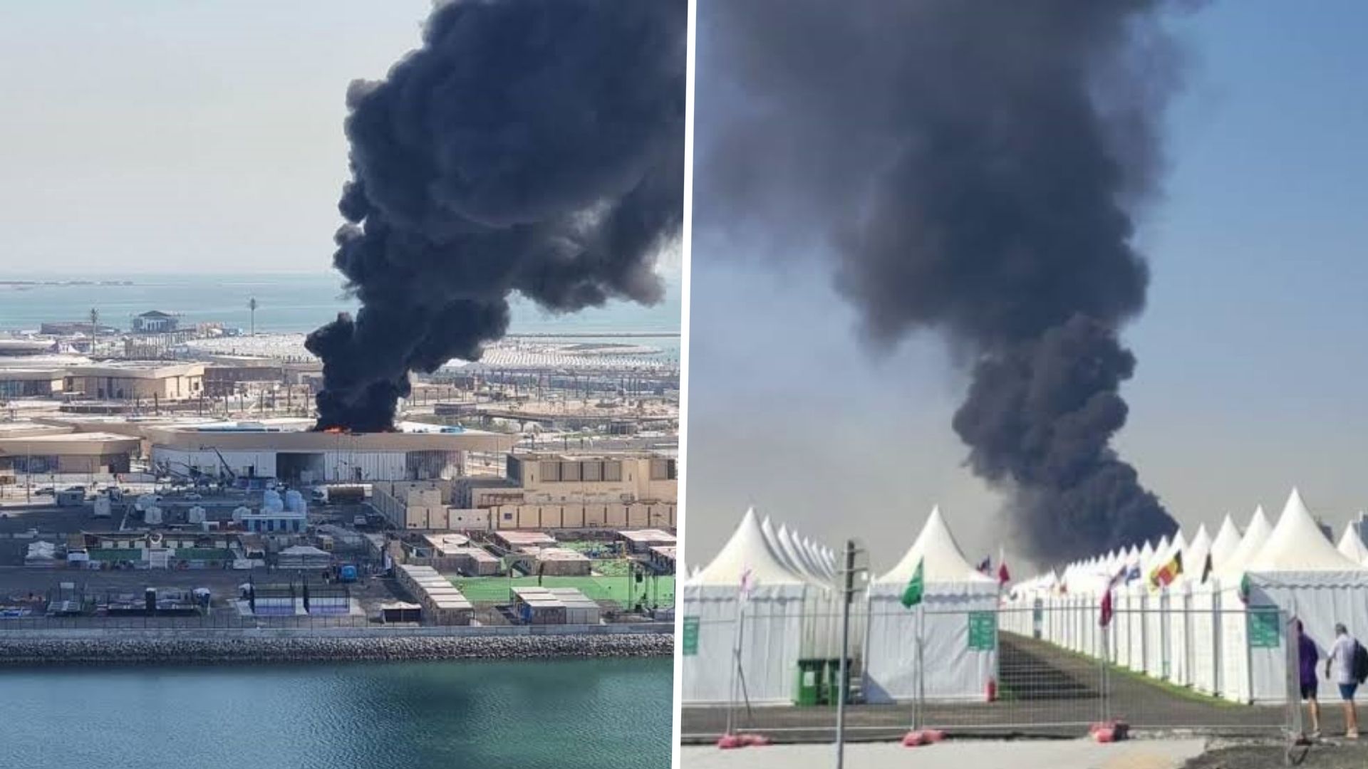 Fire break out - Lusail Stadium