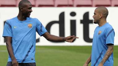 Abidal Dani Alves Barcelona