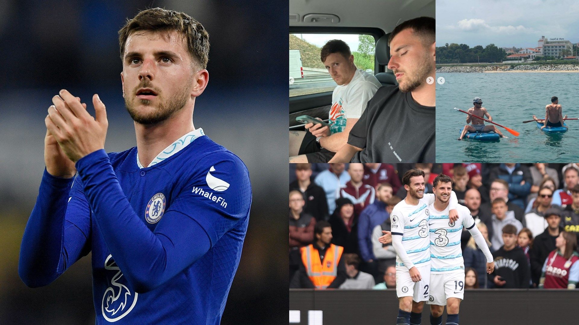 Mason Mount Ben Chilwell Instagram split
