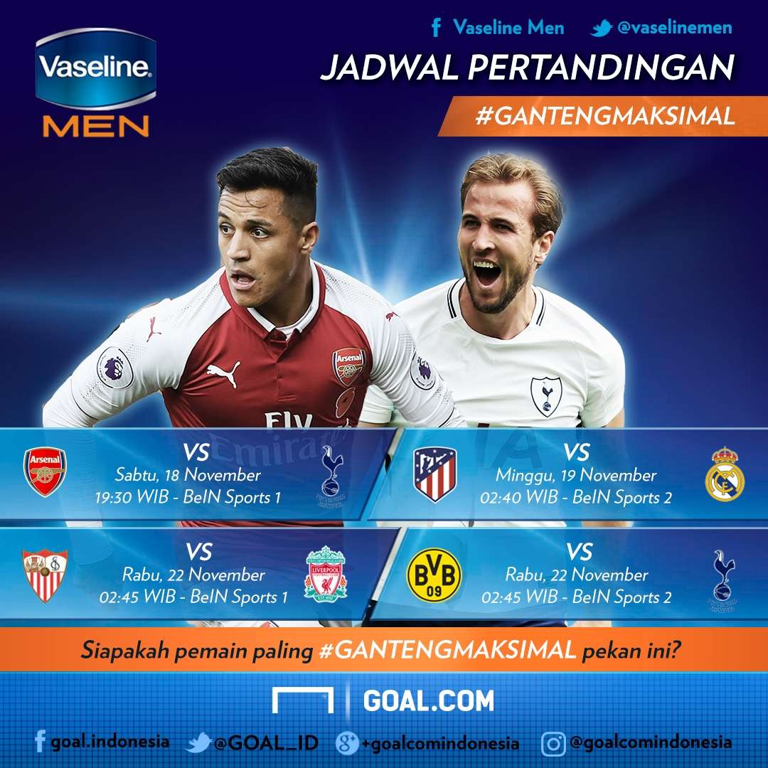 Grafis Jadwal #GantengMaksimal 22 November