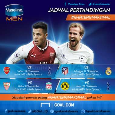 Grafis Jadwal #GantengMaksimal 22 November