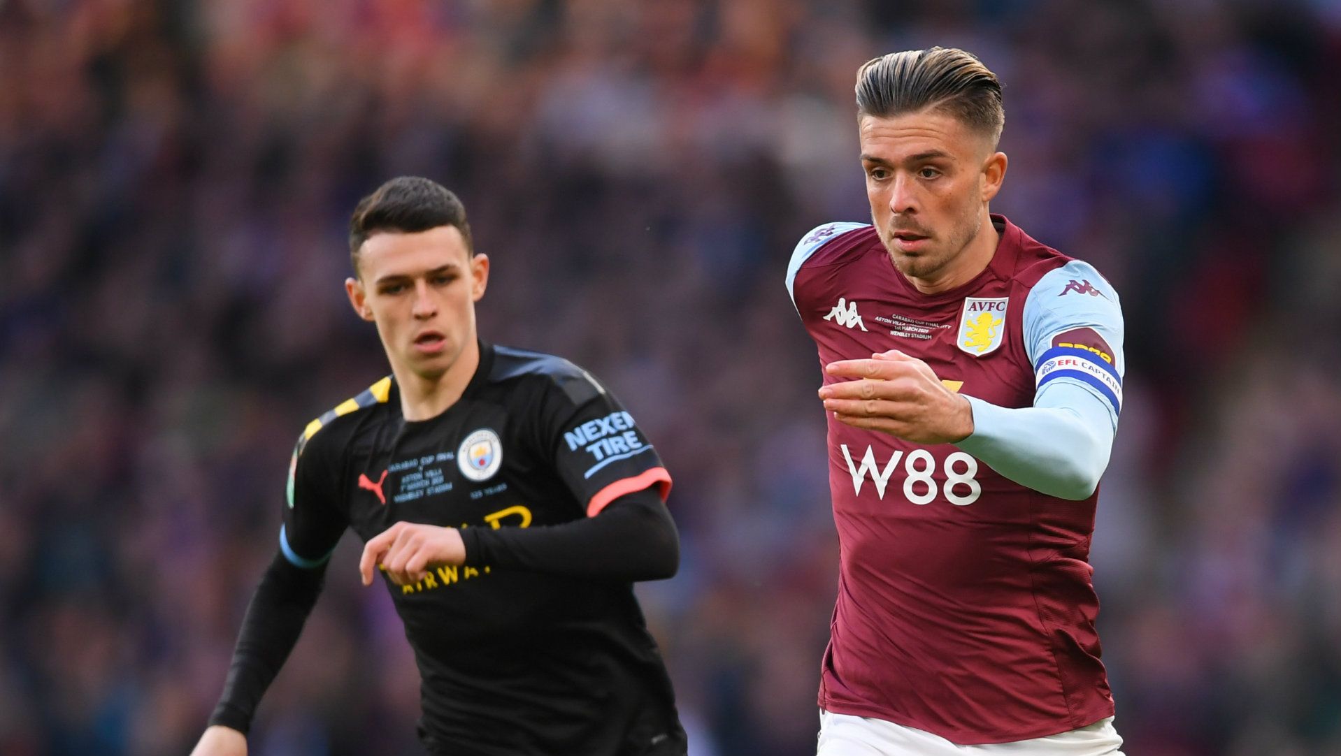Jack Grealish Aston Villa vs Manchester City Carabao Cup final 2019-20