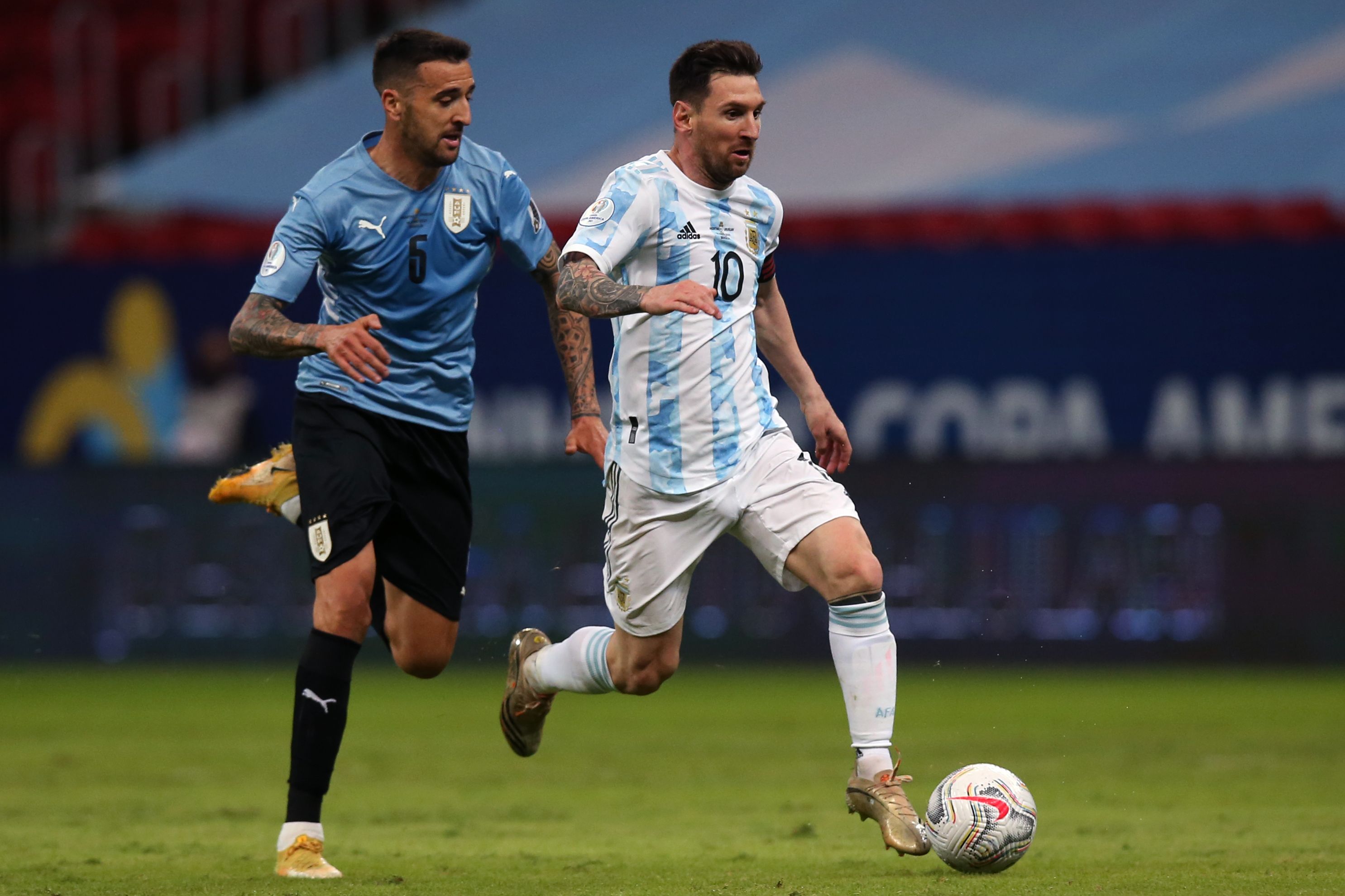 Messi with Argentina