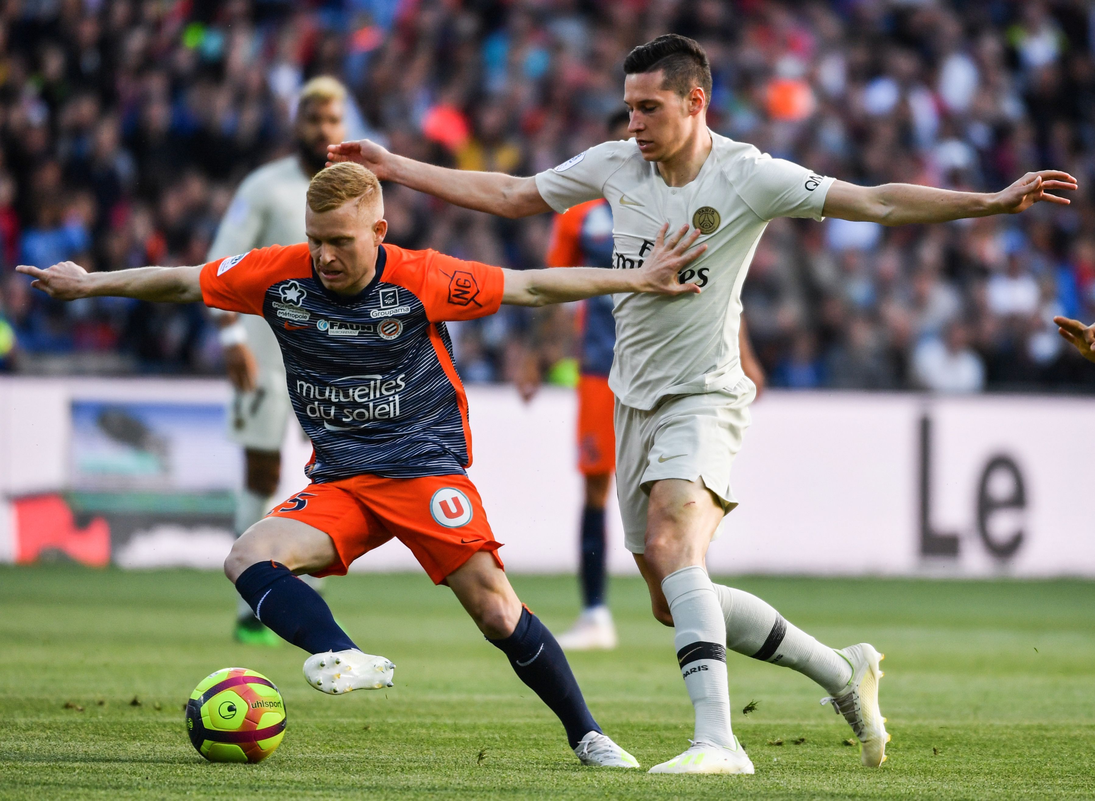 Florent Mollet Julian Draxler Montpellier PSG Ligue 1 30042019