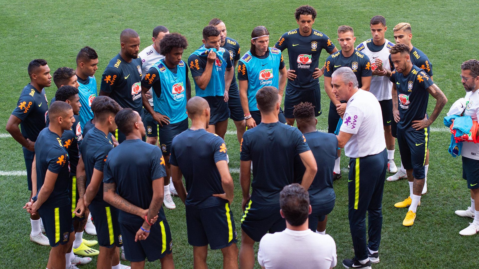 Tite jogadores Brasil treino 04092018 Nova Jersey