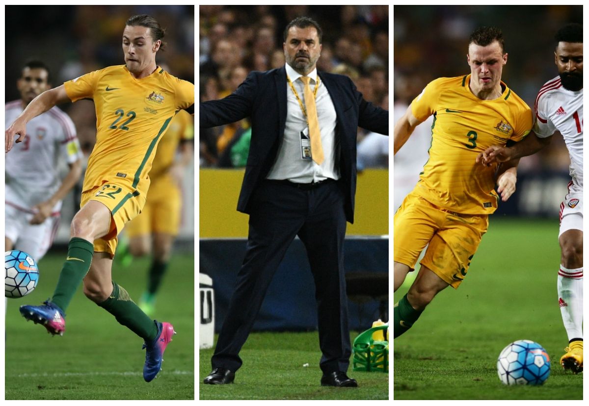 Jackson Irvine Ange Postecoglou Brad Smith Australia v United Arab Emirates World Cup qualifying 28032017