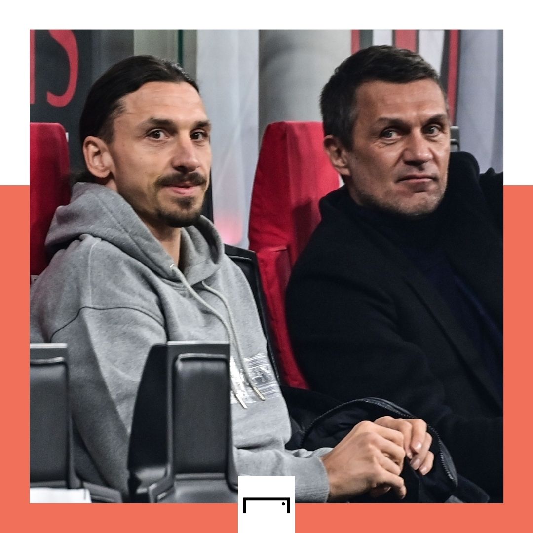 Zlatan Ibrahimovic Paolo Maldini AC Milan Serie A GFX