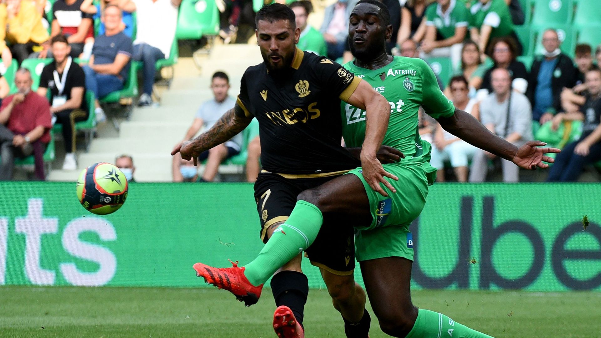 Andy Delort Mickael Nade Saint-Etienne Nice Ligue 1 25092021