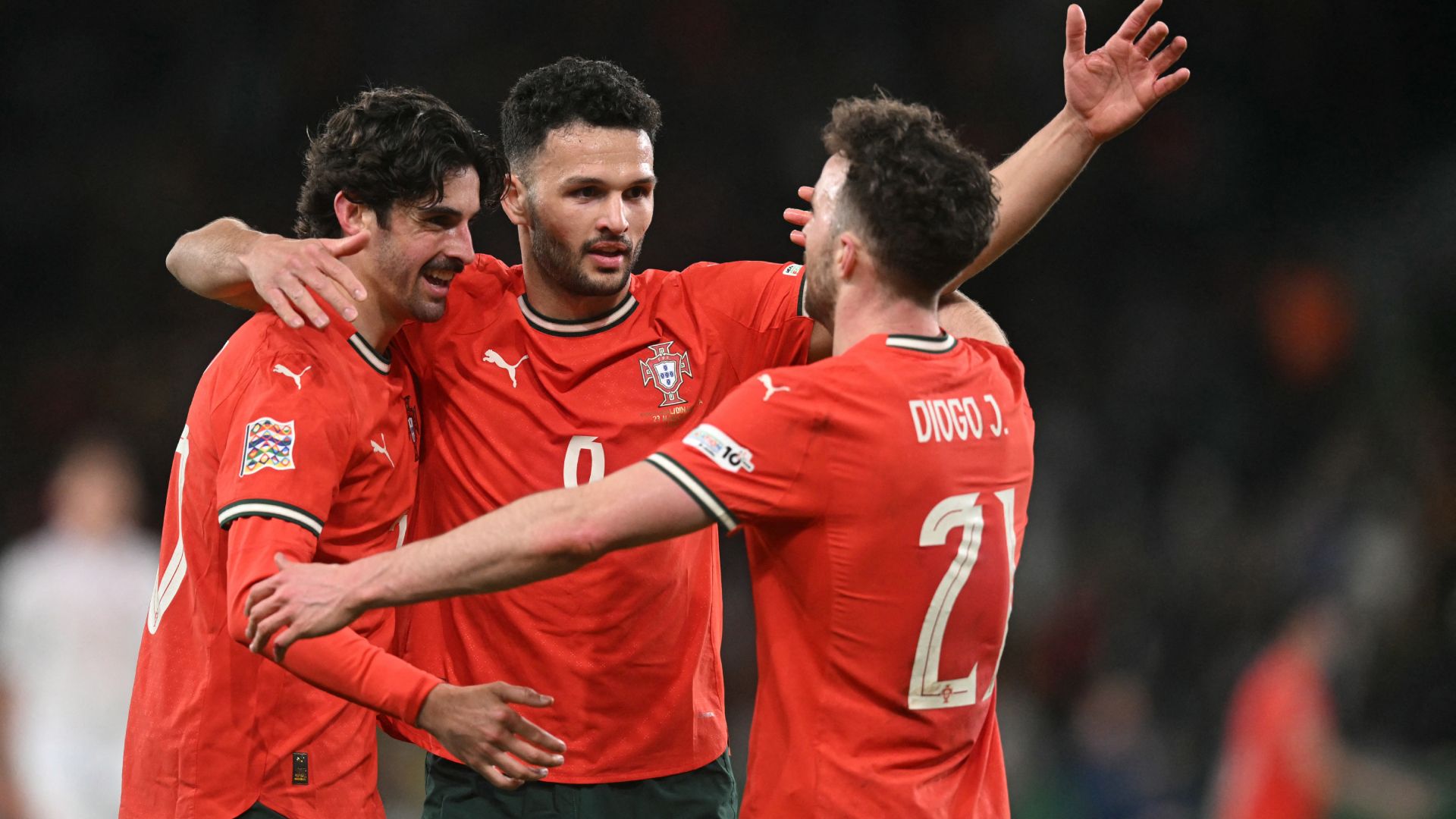 portogallo danimarca esultanza 23 marzo 2025