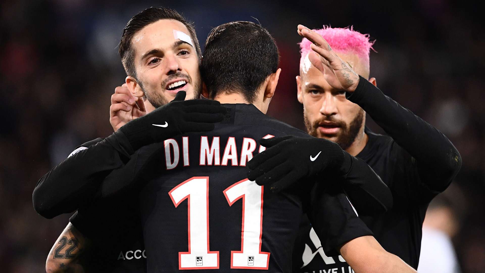 Angel Di Maria Pablo Sarabia Neymar