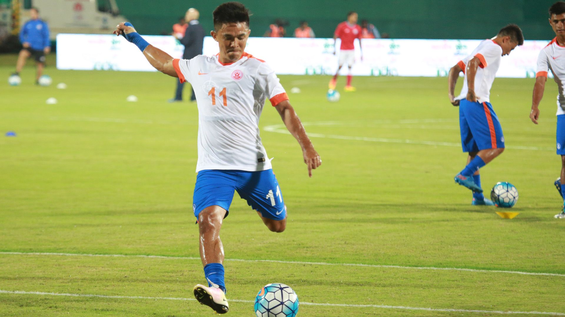 Sunil Chhetri Indian National Team training session