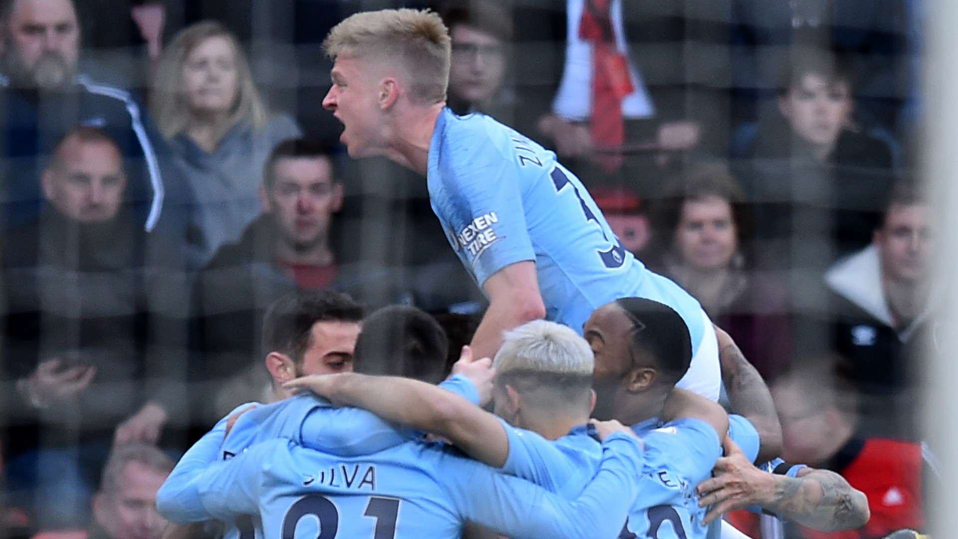 Manchester City celebrate 2018-19