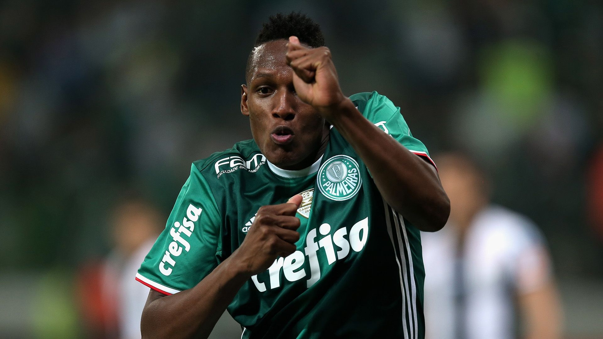 Yerry Mina Palmeiras Santos Brasileirão 12072016