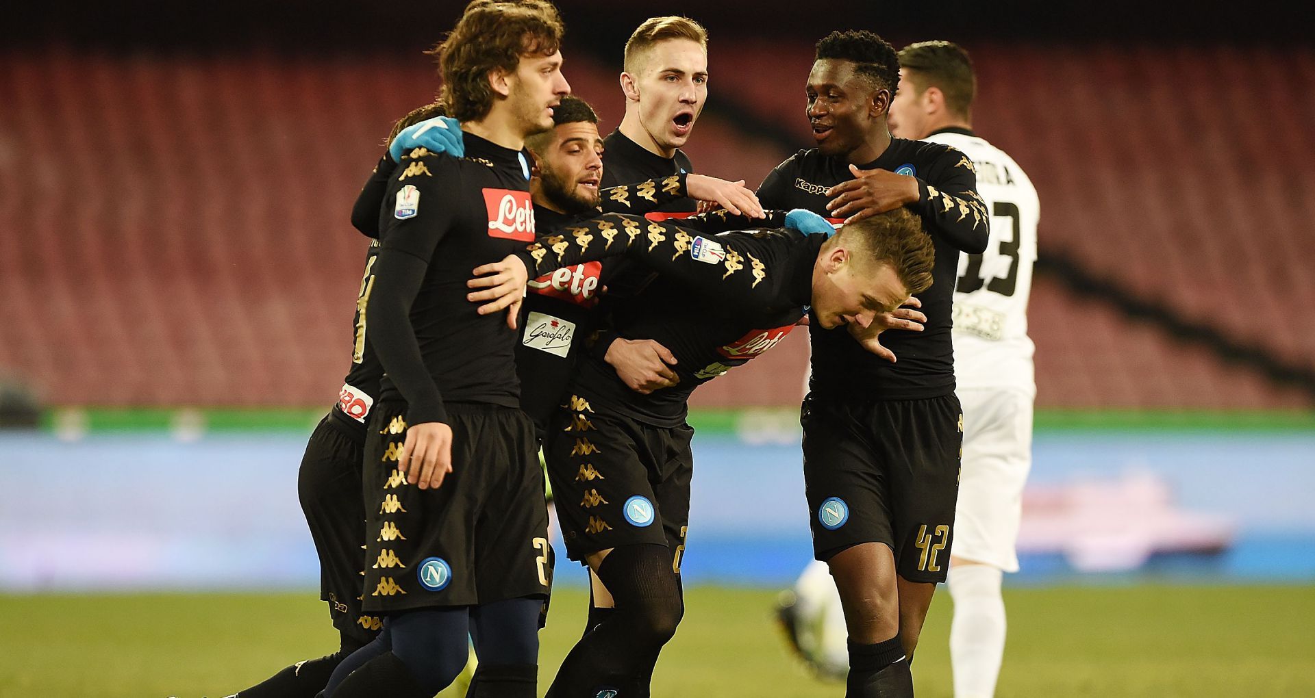 Piotr Zielinski Napoli Spezia Coppa Italia