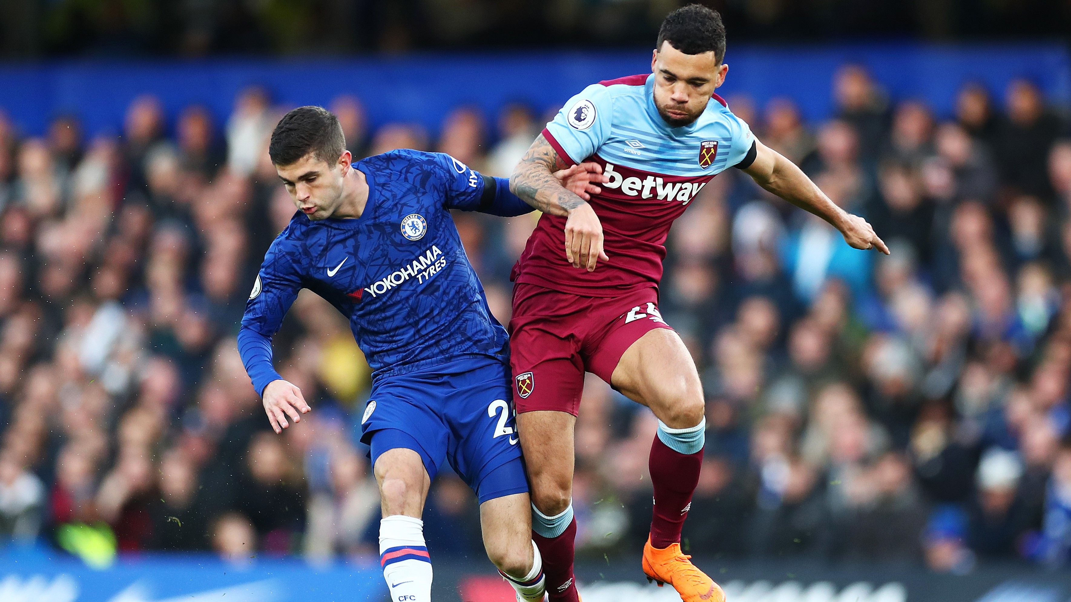 Christian Pulisic Chelsea West Ham English Premier League NHA EPL