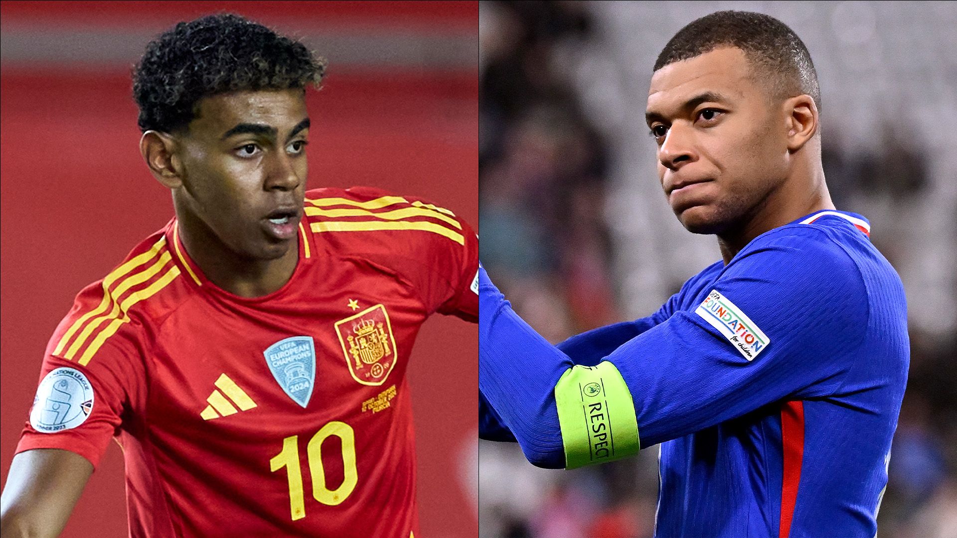 Lamine Yamal Spain Kylian Mbappe France