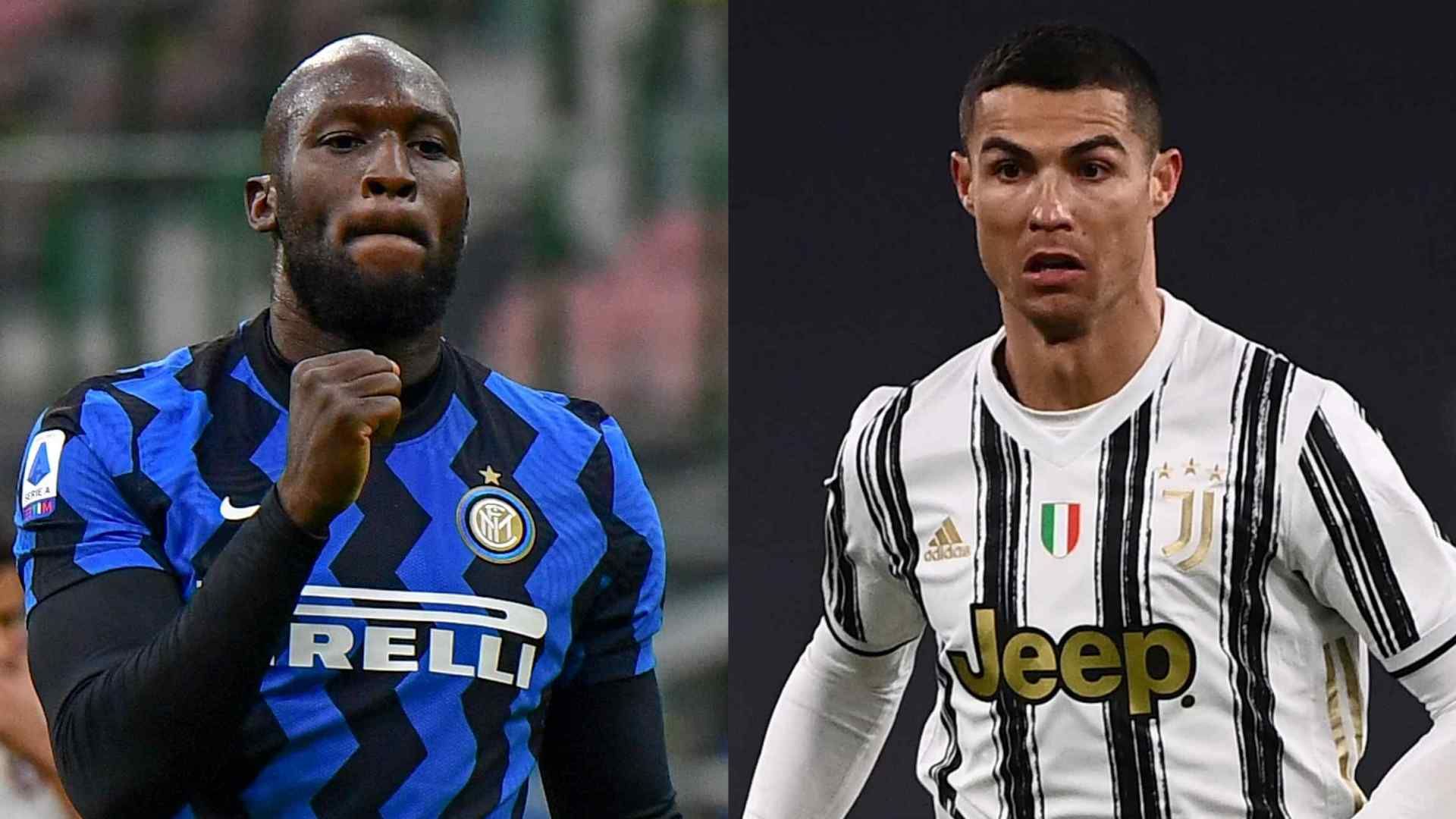 Lukaku Inter Cristiano Ronaldo Juventus 2020-21