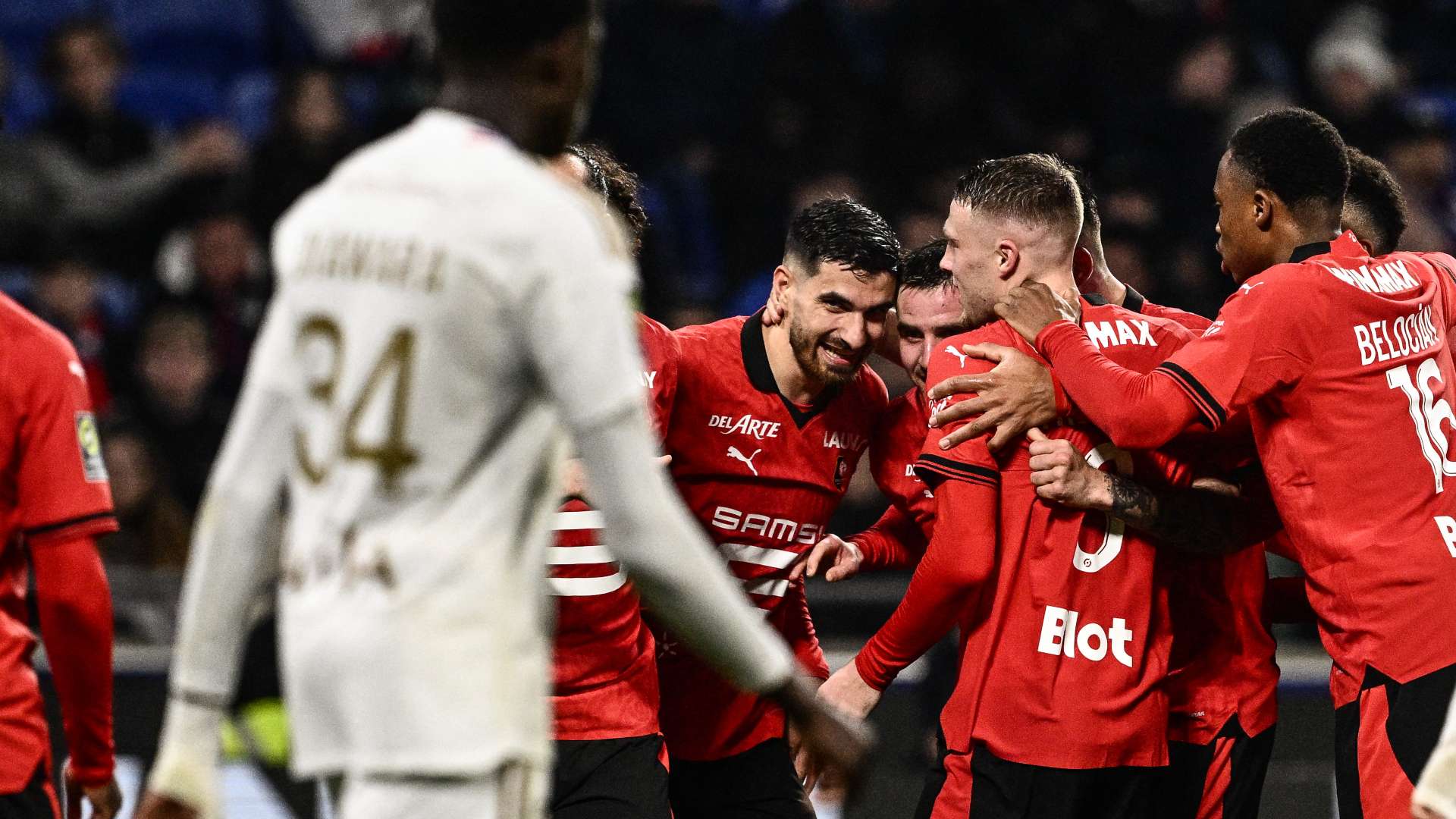 Martin Terrier Lyon Rennes Ligue 1 26012024