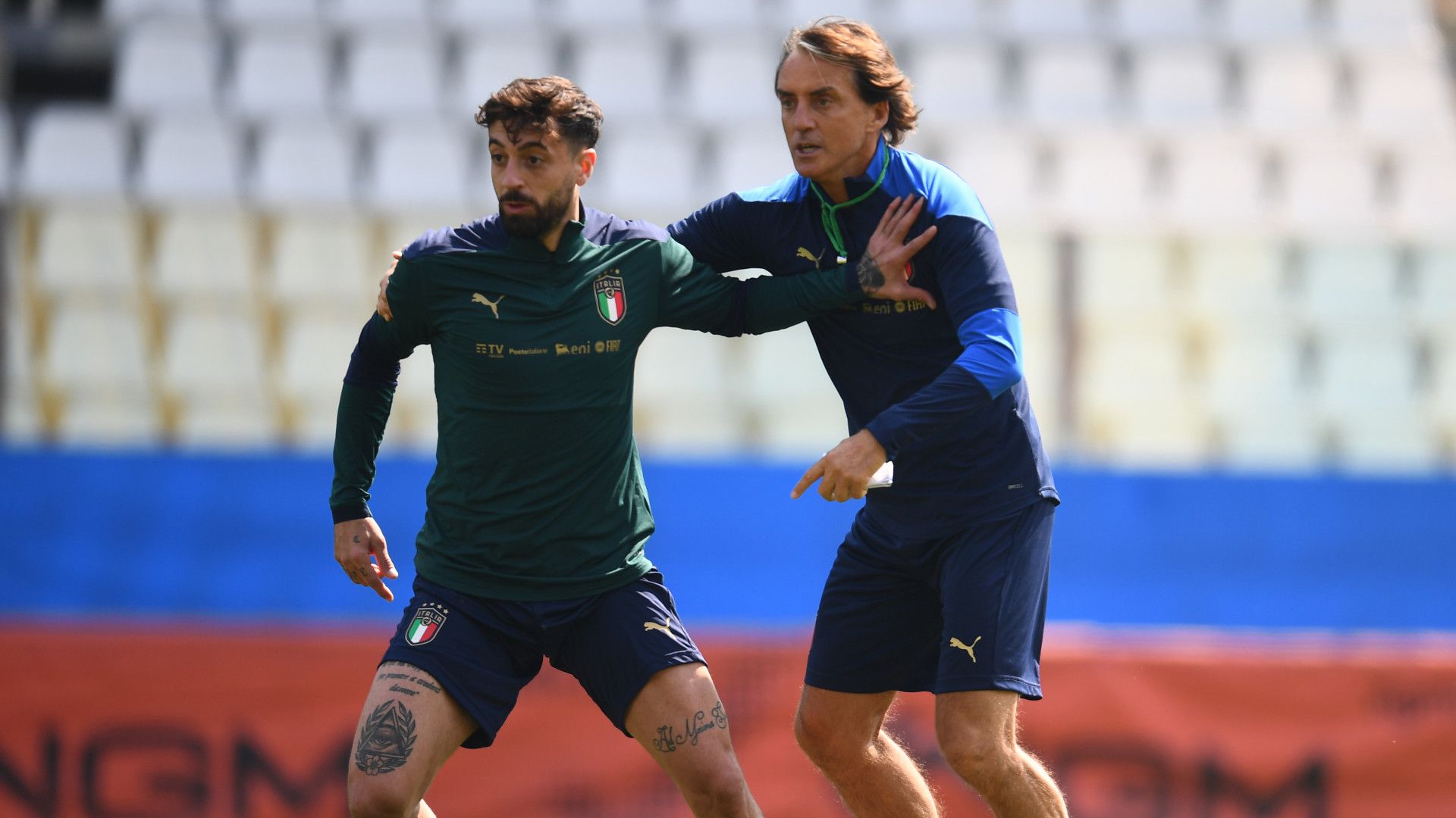 Francesco Caputo Roberto Mancini Italy