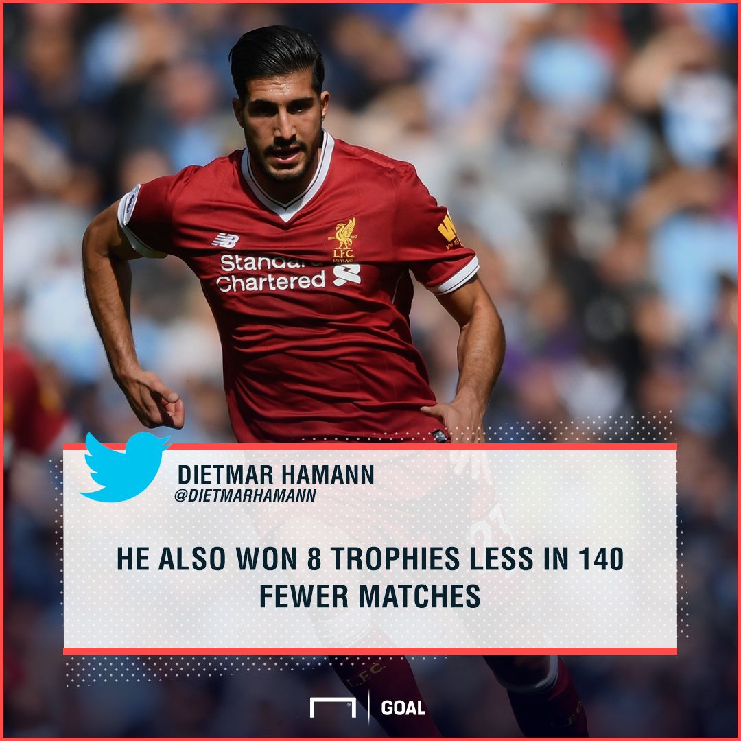 Dietmar Hamann Emre Can Liverpool trophies