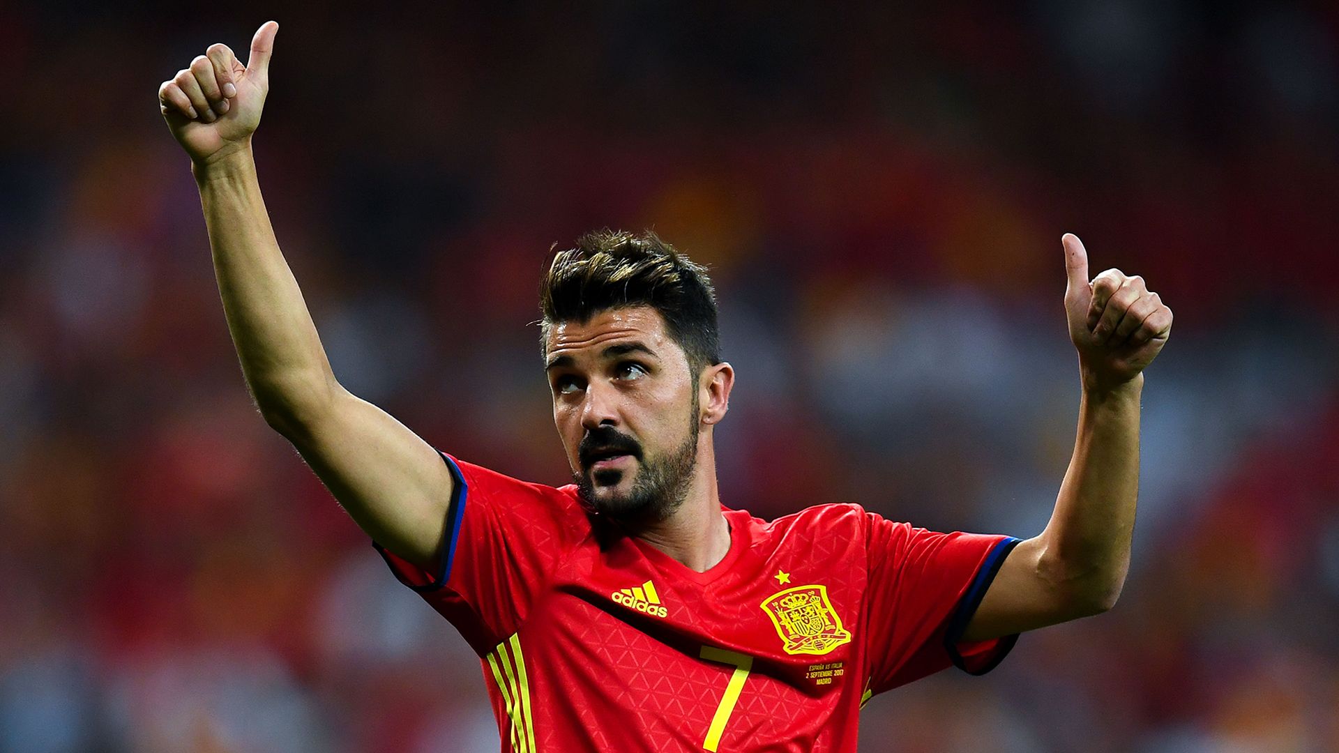 David Villa Spain 2017