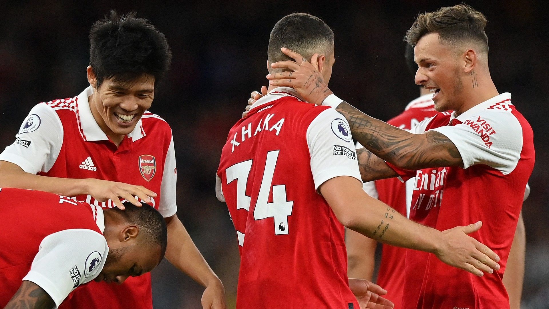 Ben White Granit Xhaka Arsenal 2022-23