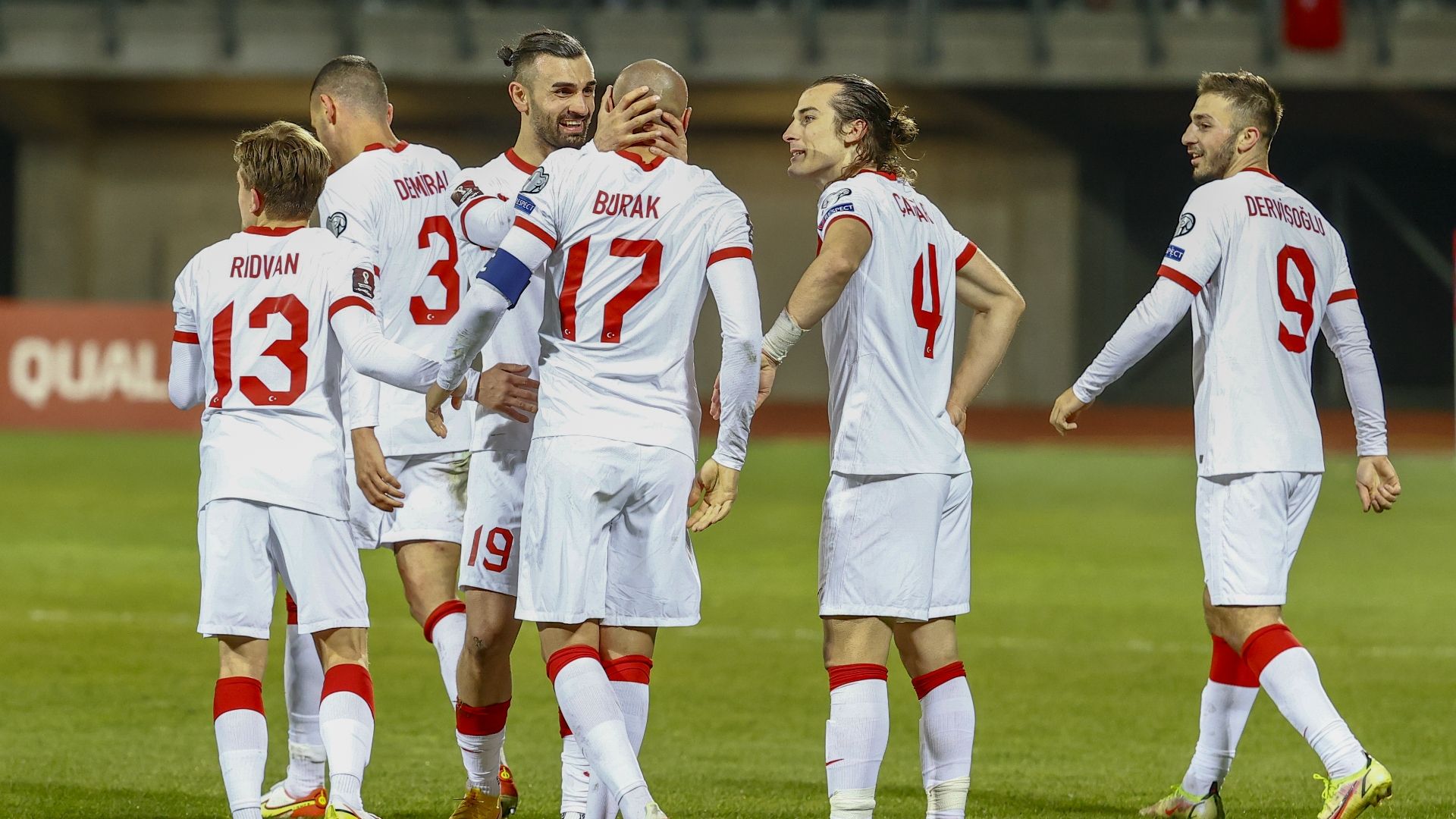 Turkey celebration vs Latvia 10112021