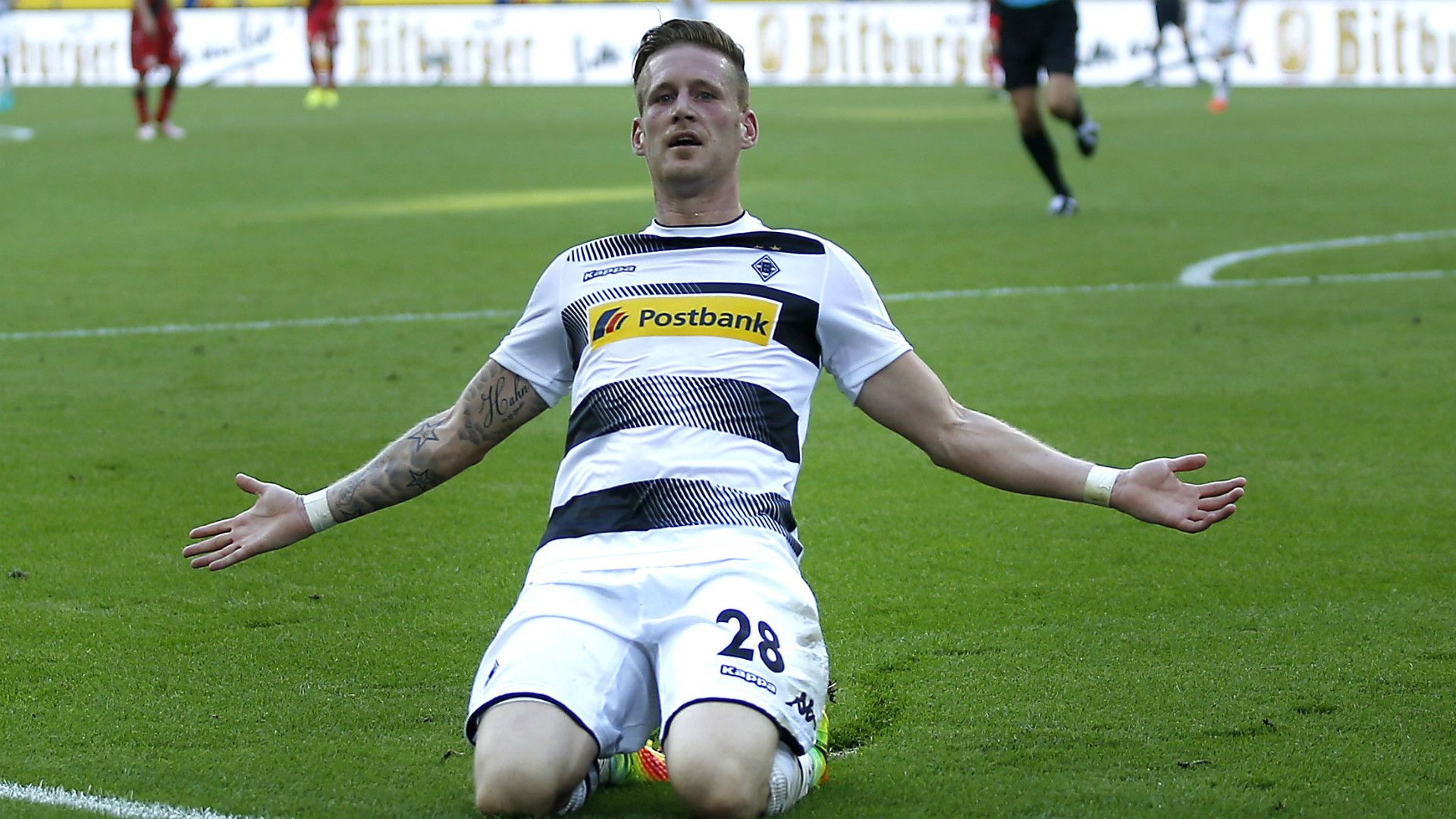 ANDRE HAHN BORUSSIA MONCHENGLADBACH GERMAN BUNDESLIGA 27082016