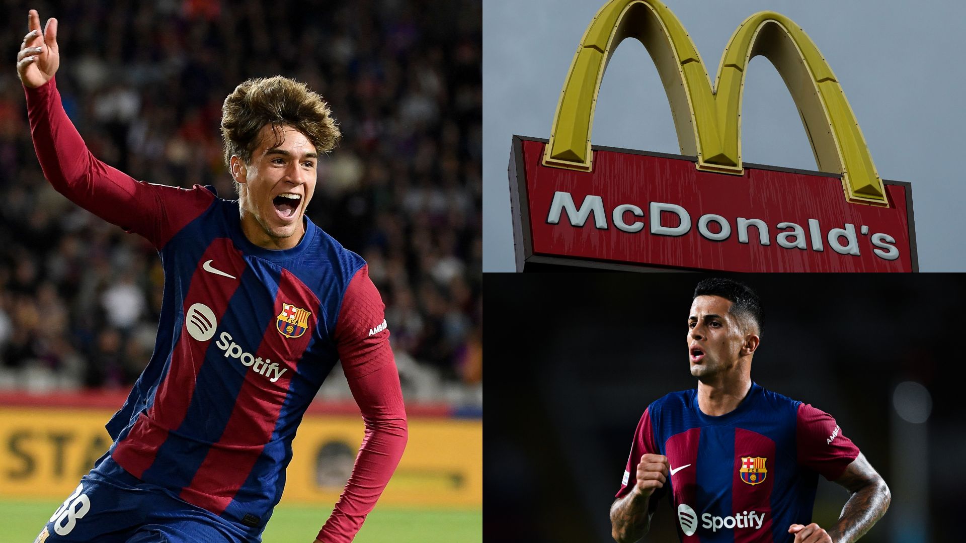 Marc Guiu Joao Cancelo McDonald's