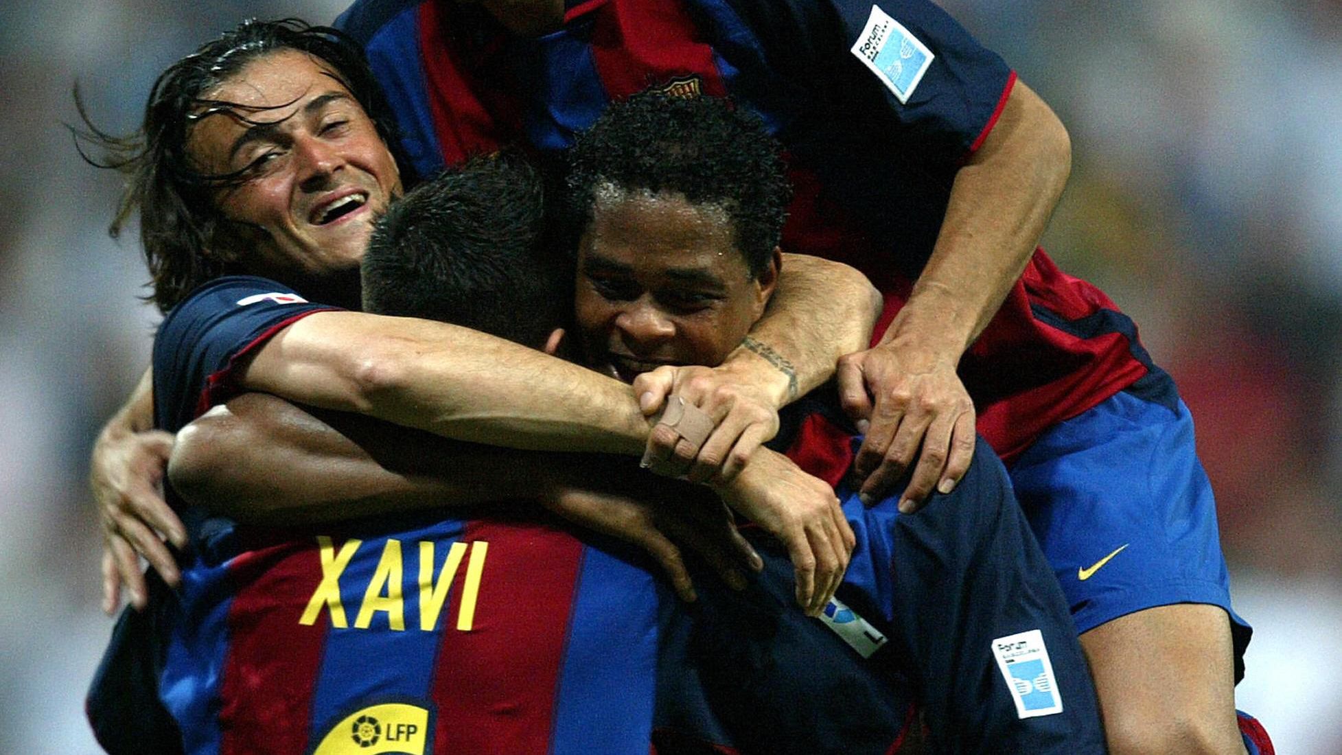 Luis Enrique Xavi Barcelona 2004
