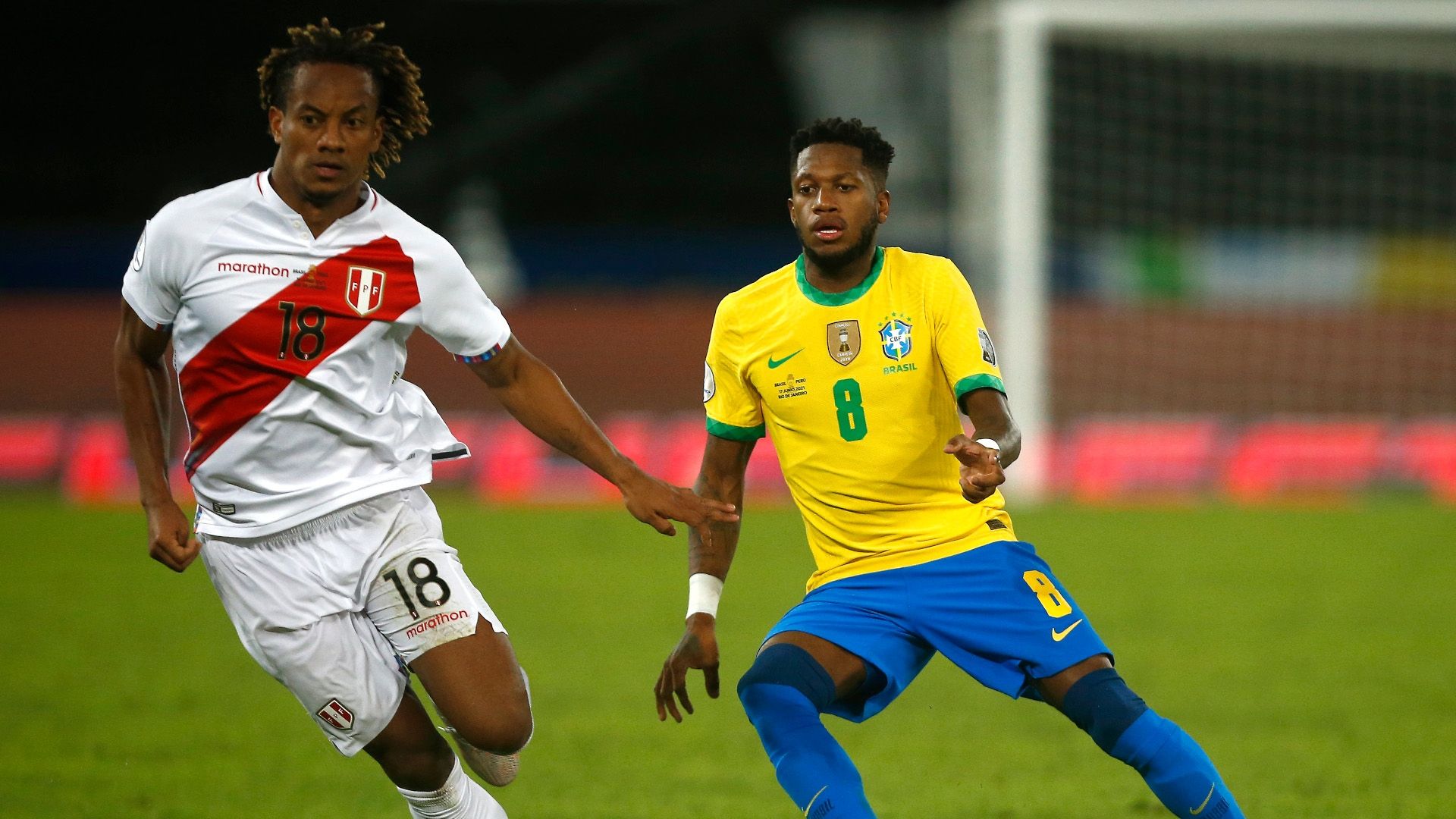 Fred e André Carrillo - Brasil x Peru Copa América 17062021