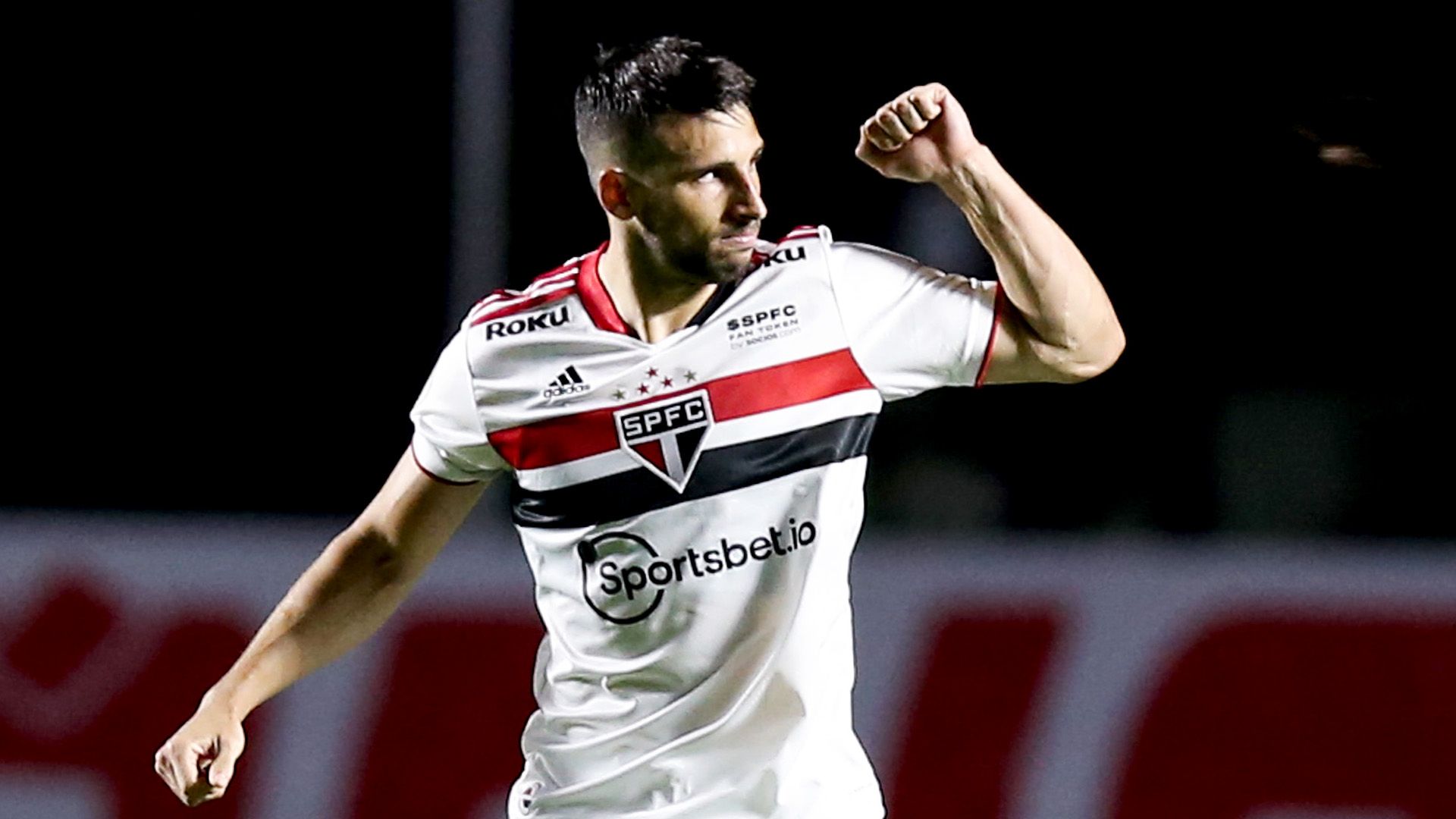 Calleri comemora, São Paulo x Santos, Brasileirão, 07102021