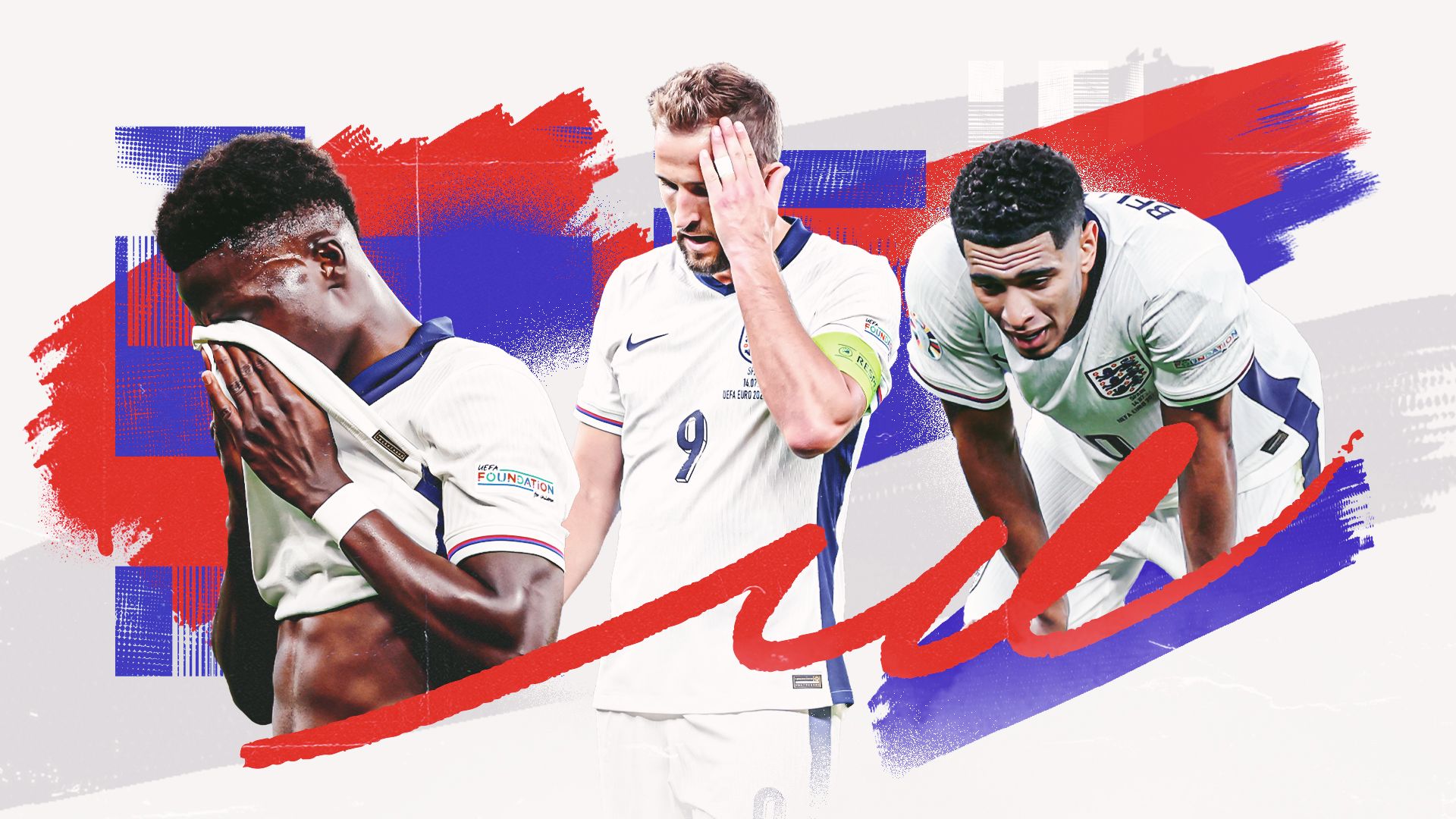 England Euro 2024 final GFX