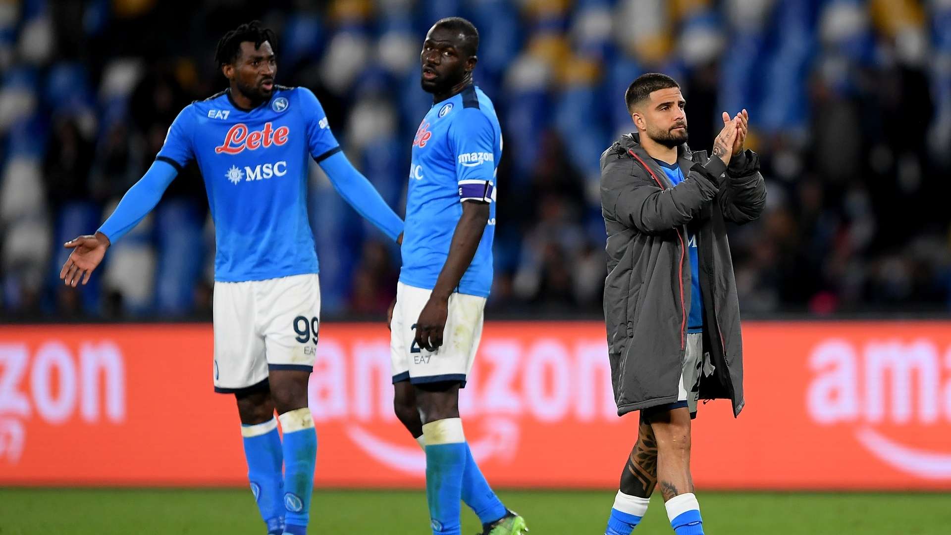 Frank Anguissa Kalidou Koulibaly Lorenzo Insigne Napoli