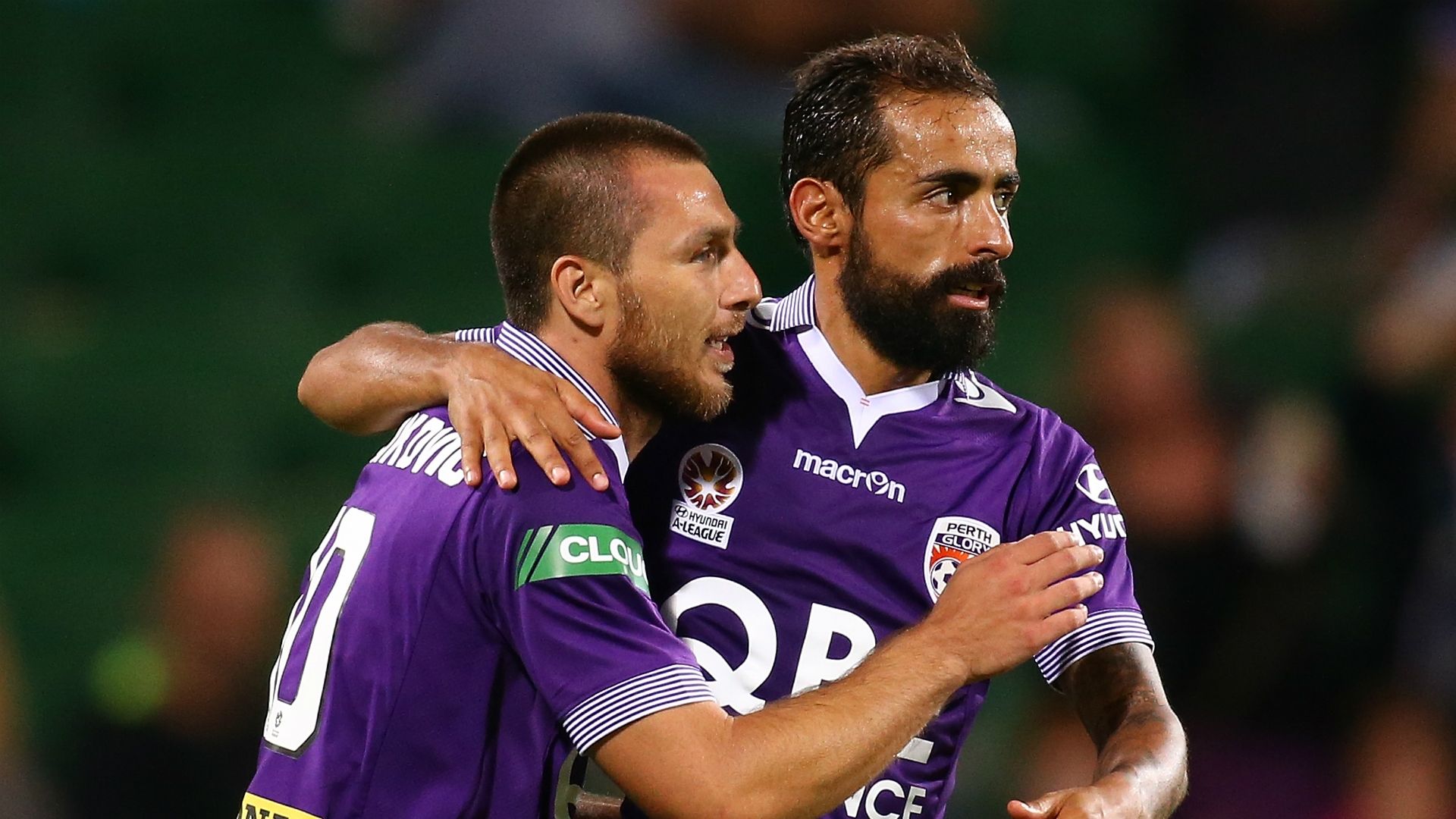 Nebojsa Marinkovic Diego Castro Perth Glory v Central Coast Mariners A-League 12122015