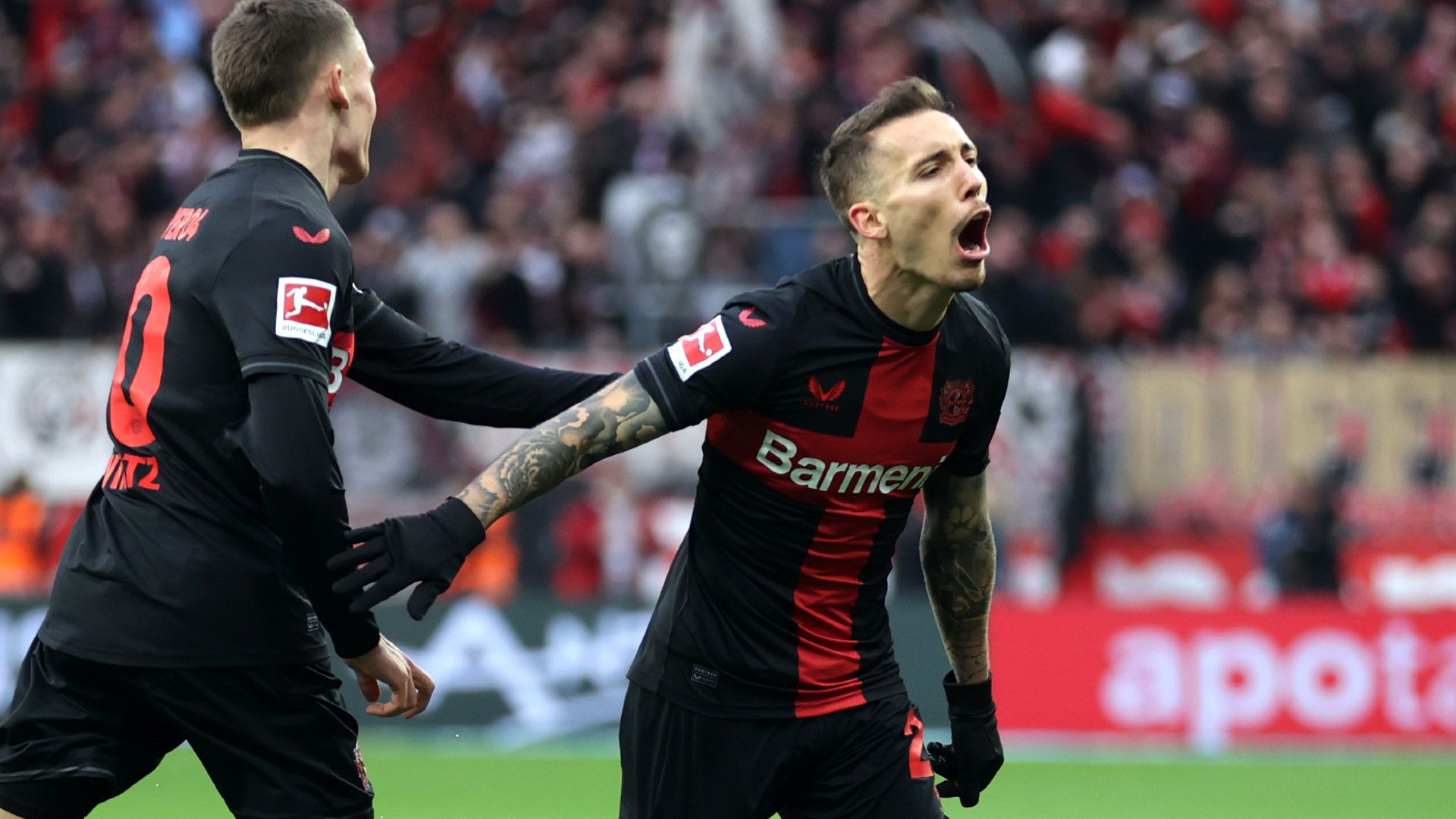 ALEJANDRO GRIMALDO BAYER LEVERKUSEN BUNDESLIGA 12112023