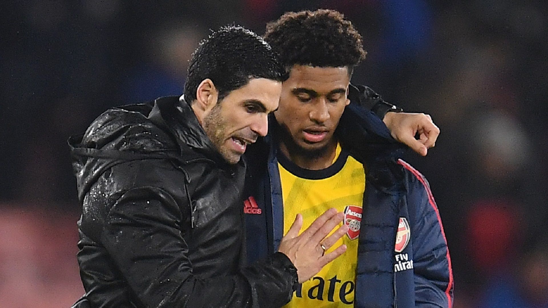 Mikel Arteta Reiss Nelson Arsenal 2019-20