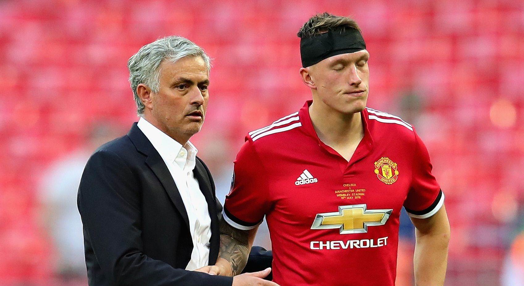 Jose Mourinho Phil Jones Manchester United Chelsea FA Cup