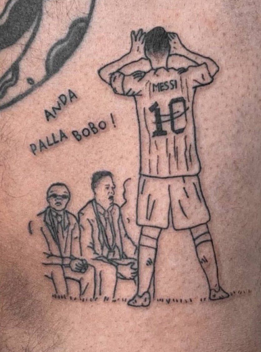 tatuaje messi anda palla bobo
