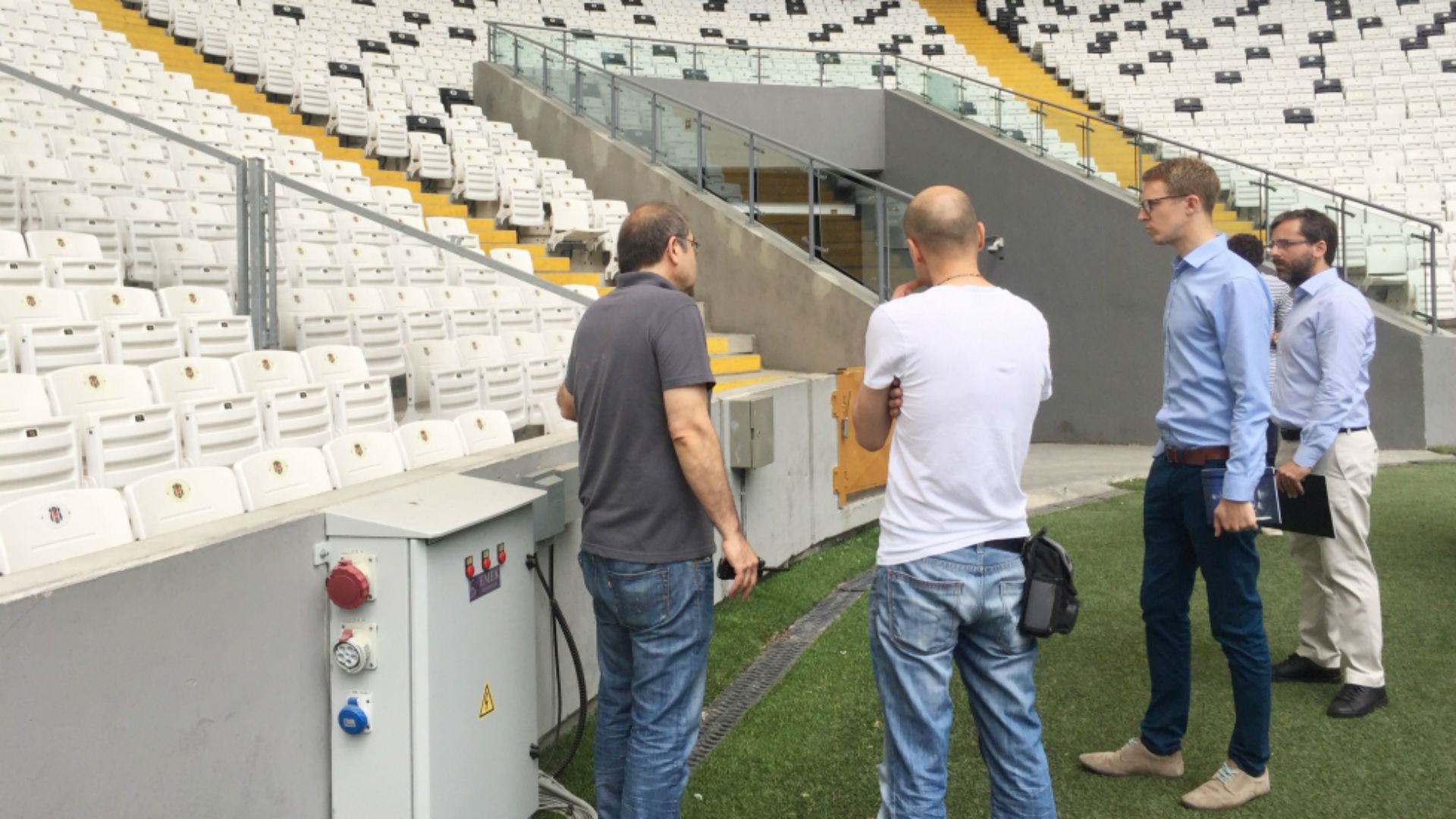 Vodafone Park UEFA inspection