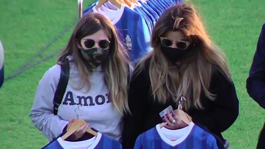 Dalma Gianinna Maradona homenaje Diego Gimnasia Huracan 0512020