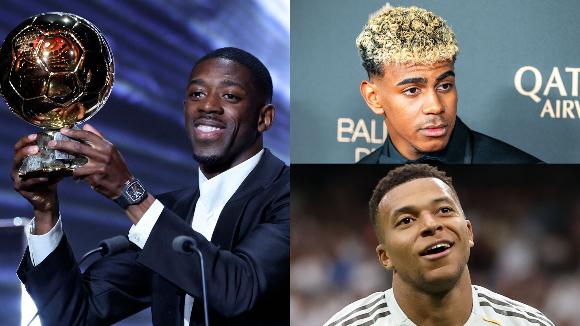 GFX Ousmane Dembele Lamine Yamal Kylian Mbappe