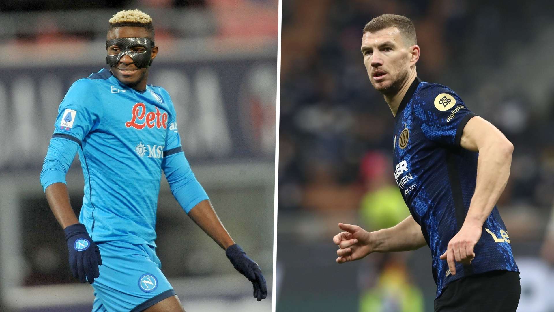 Osimhen Dzeko Napoli Inter