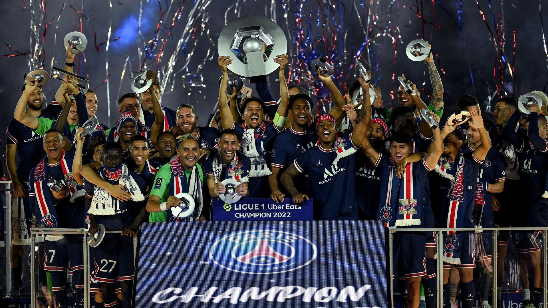PSG 2021/22 Ligue 1 champions