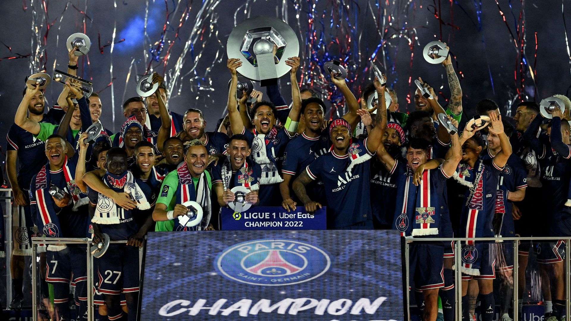 PSG 2021/22 Ligue 1 champions