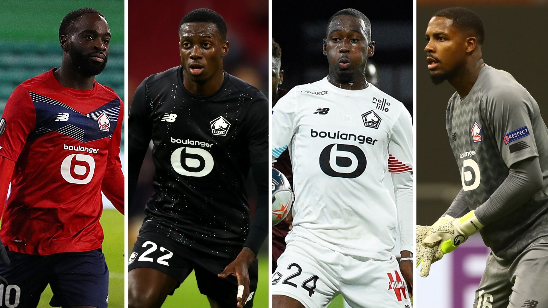 Jonathan Ikone Timothy Weah Boubakary Soumare Mike Maignan Lille GFX