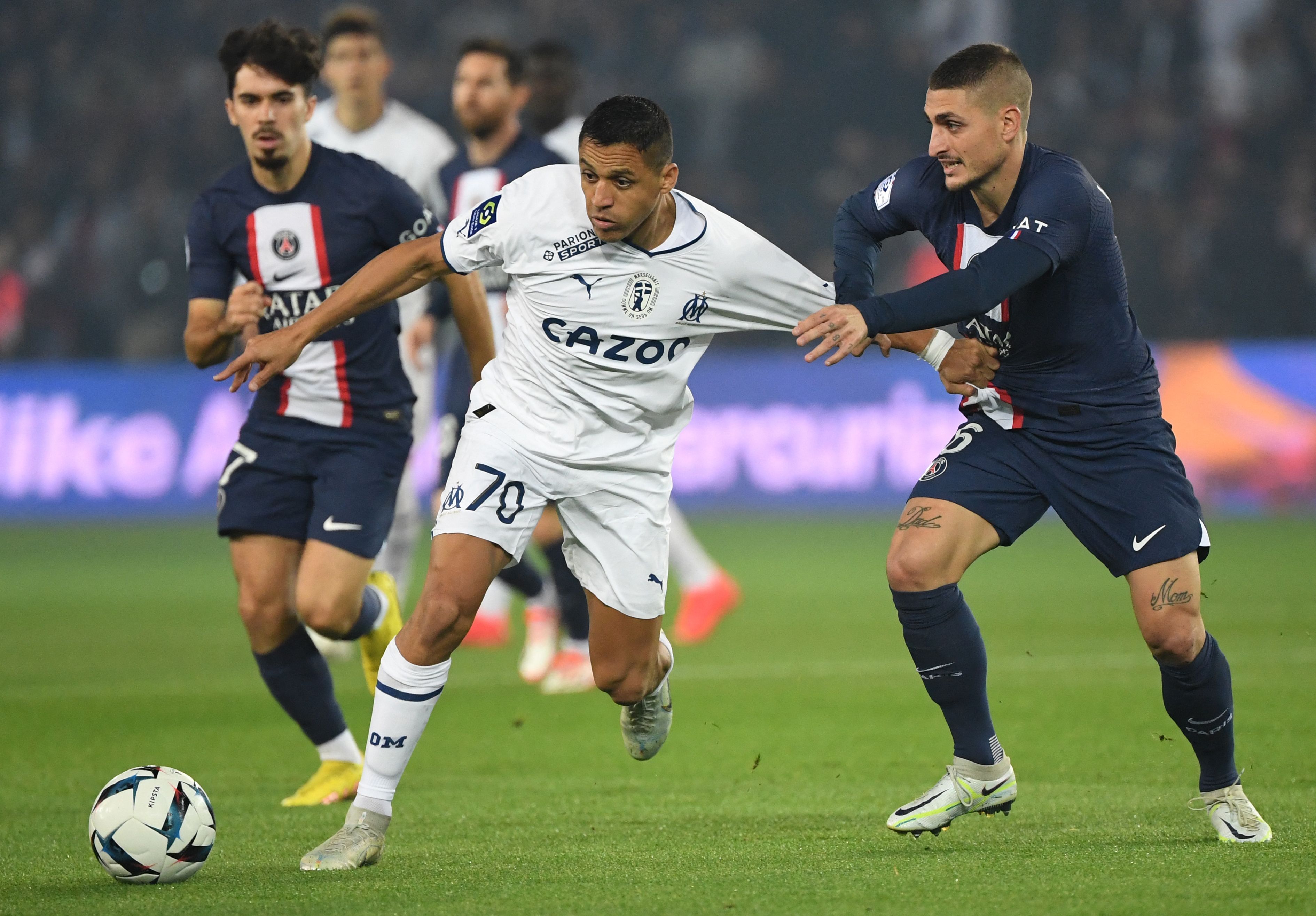 Classique PSG OM Alexis Sanchez Marco Verratti