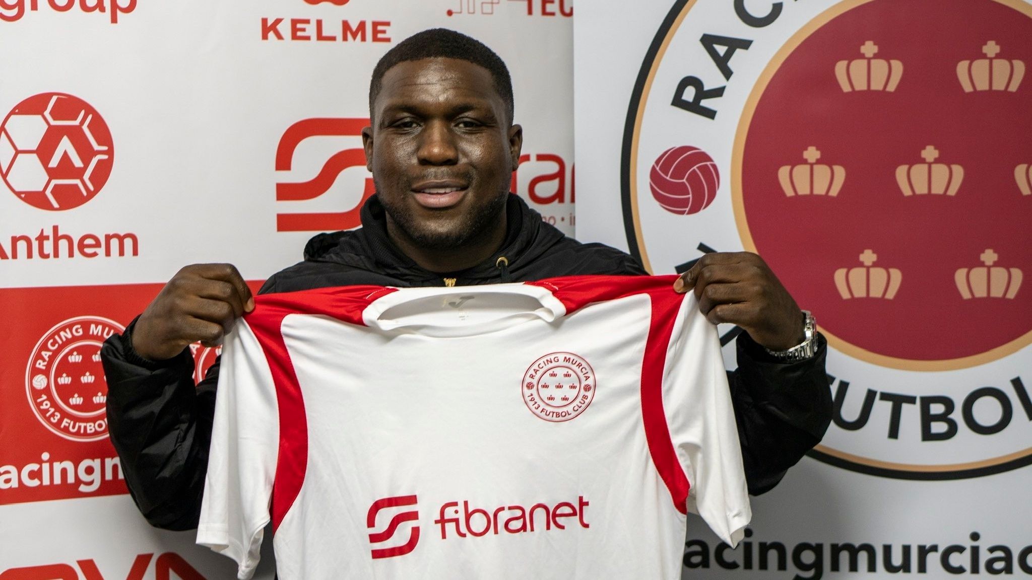 Royston Drenthe unveiled with Racing Murcia F.C.