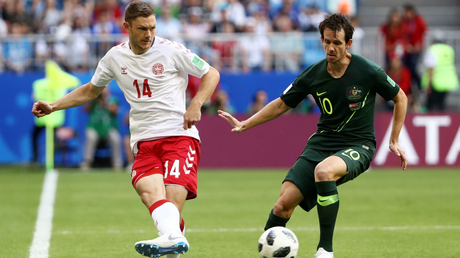 Denmark Australia Henrik Dalsgaard Robbie Kruse WC 2018