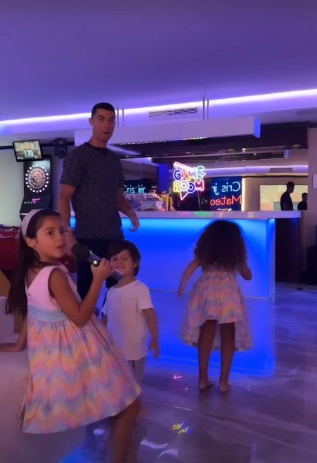 Cristiano Ronaldo man cave dance floor